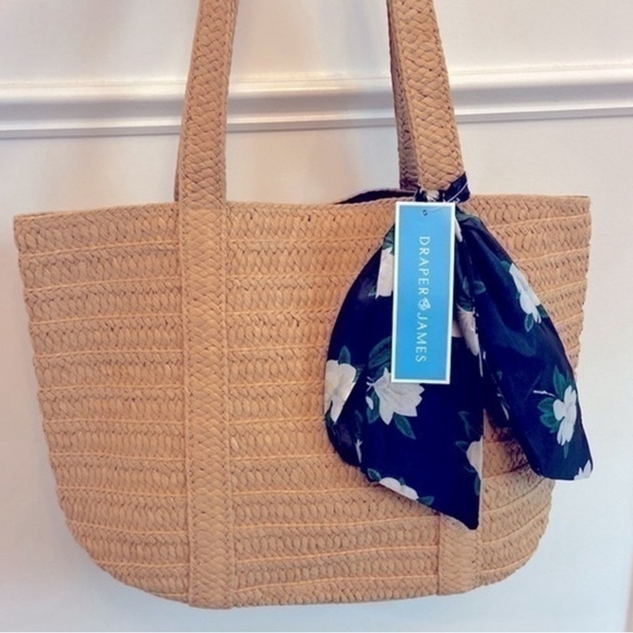 DRAPER JAMES EVERYDAY STRAW BAG    NWT - Picture 5 of 12